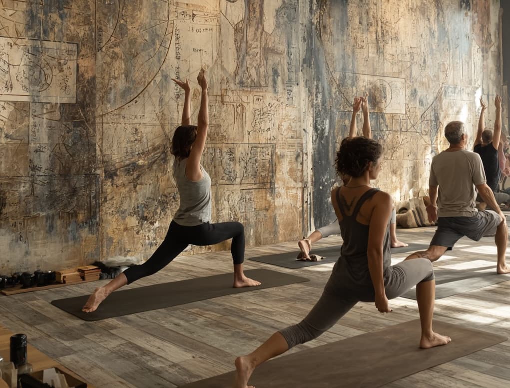 Person in peaceful meditation pose representing yoga and mindfulness practice